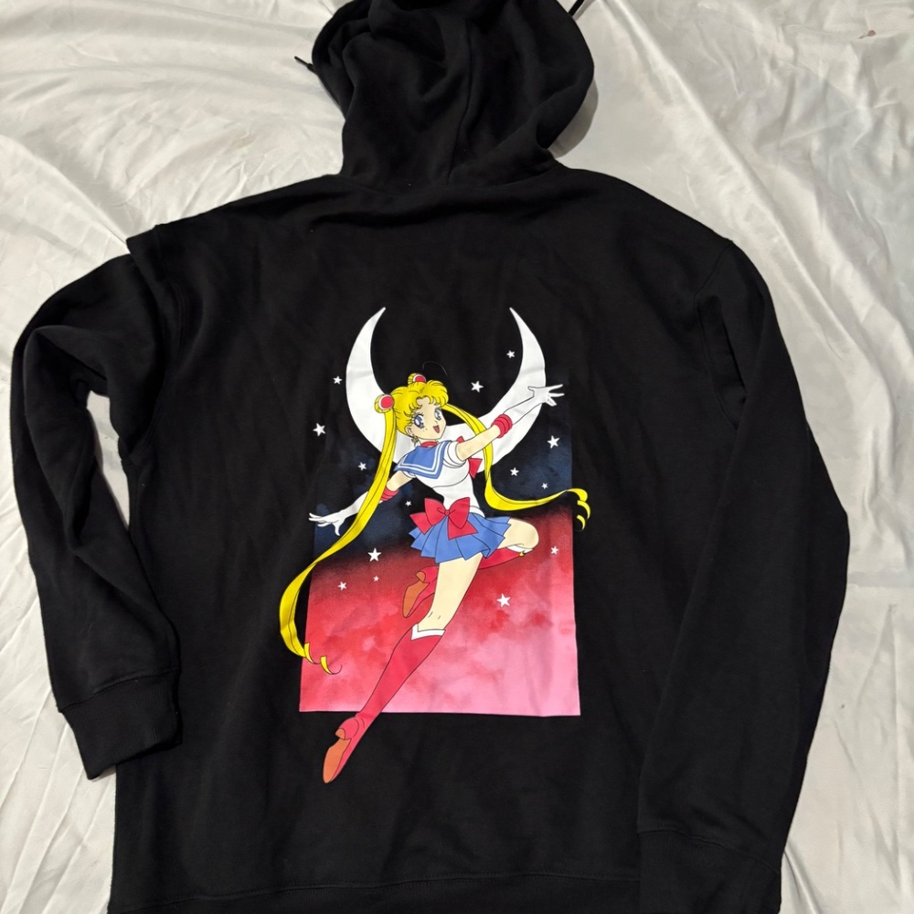 Official Sailor Moon "Love & Justice" Graphic Hoodie - Medium